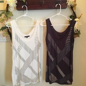 TWO for ONE cute studded tank tops!